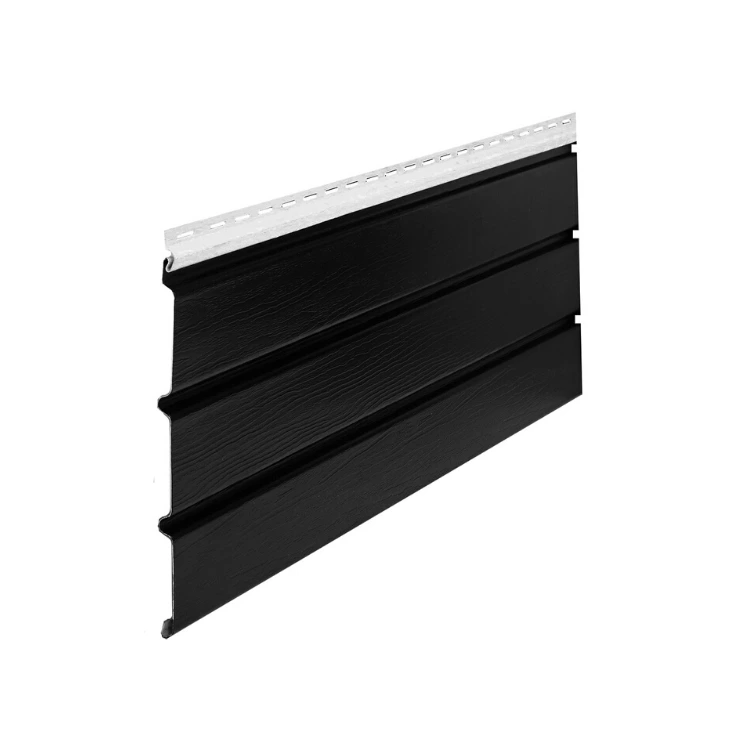 Podsufitka dachowa Pełna/Perforowana T4 - Czarny- 30,5cm x 339 cm